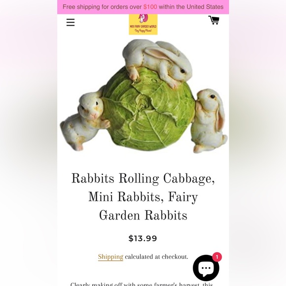 Resin bunny family - Picture 9 of 9